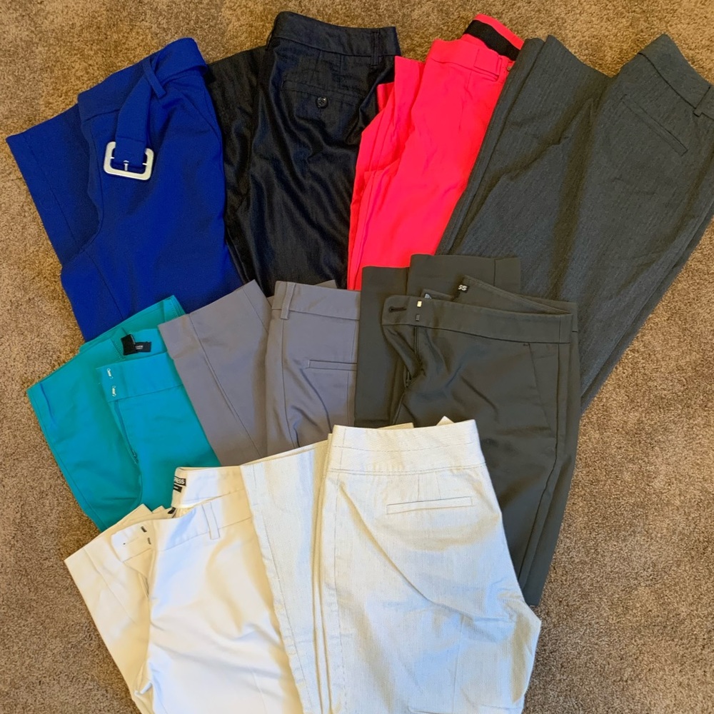 Lot of women’s slacks. Work pants